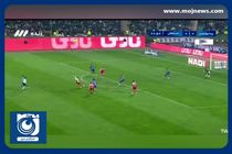 گل اول پرسپولیس به استقلال توسط امید عالیشاه +فیلم