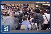 صهیونیست‌ها مراسم مسیحیان را بهم زدند + فیلم