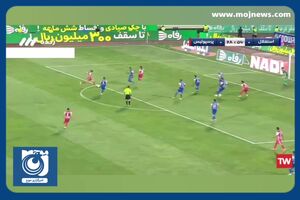 گل اول پرسپولیس به استقلال توسط مهدی ترابی + فیلم