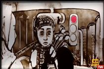 فیلم اجرای نقاشی با شن با موضوع کودکان کار در نیمه نهایی عصر جدید 31 تیر 98 