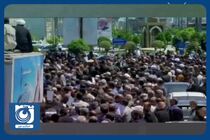تشییع پیکر شهید آیت‌الله سلیمانی در بابلسر + فیلم