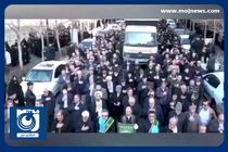 مراسم تشییع پیکر شهدای حمله اسرائیل به سوریه + فیلم