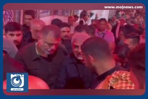 حضور سردار قاآنی فرمانده سپاه قدس در کربلا + فیلم