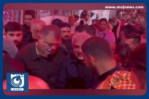 حضور سردار قاآنی فرمانده سپاه قدس در کربلا + فیلم